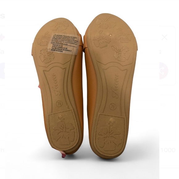 Forever Comfort ballet tan flats - Picture 3 of 7
